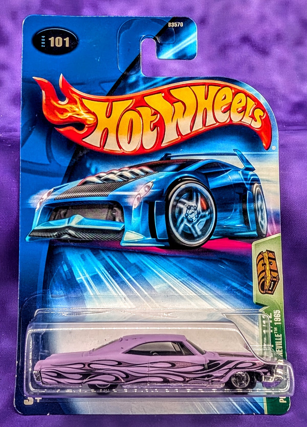 Hot Wheels 1965 Pontiac Bonneville - 2004 Treasure Hunt Series - Long & Short Card Set