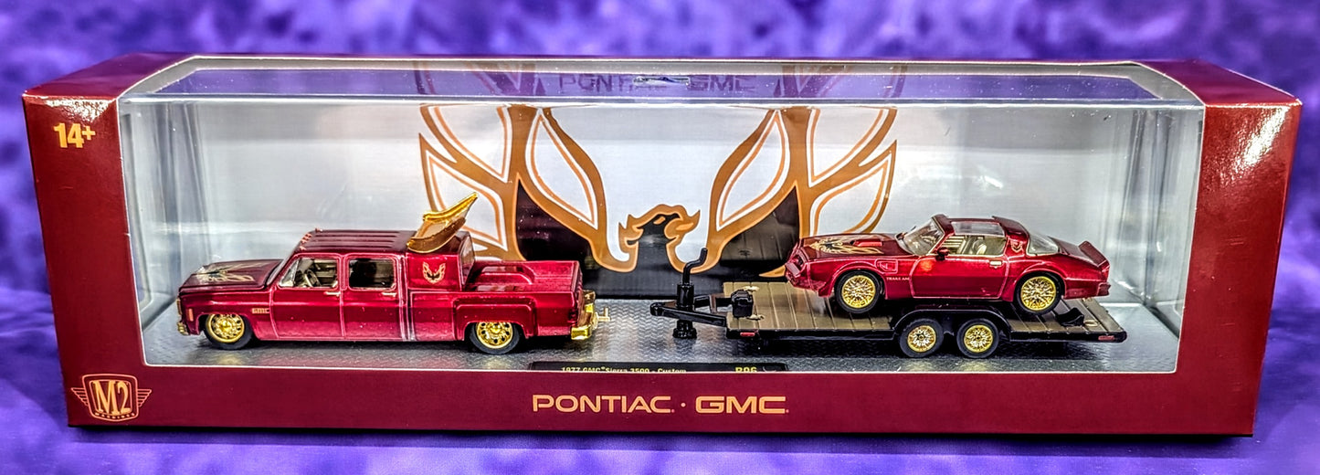 CHASE! M2 Machines 1977 GMC Sierra 3500 - Custom & 1977 Pontiac Firebird Trans Am - 1 of 750