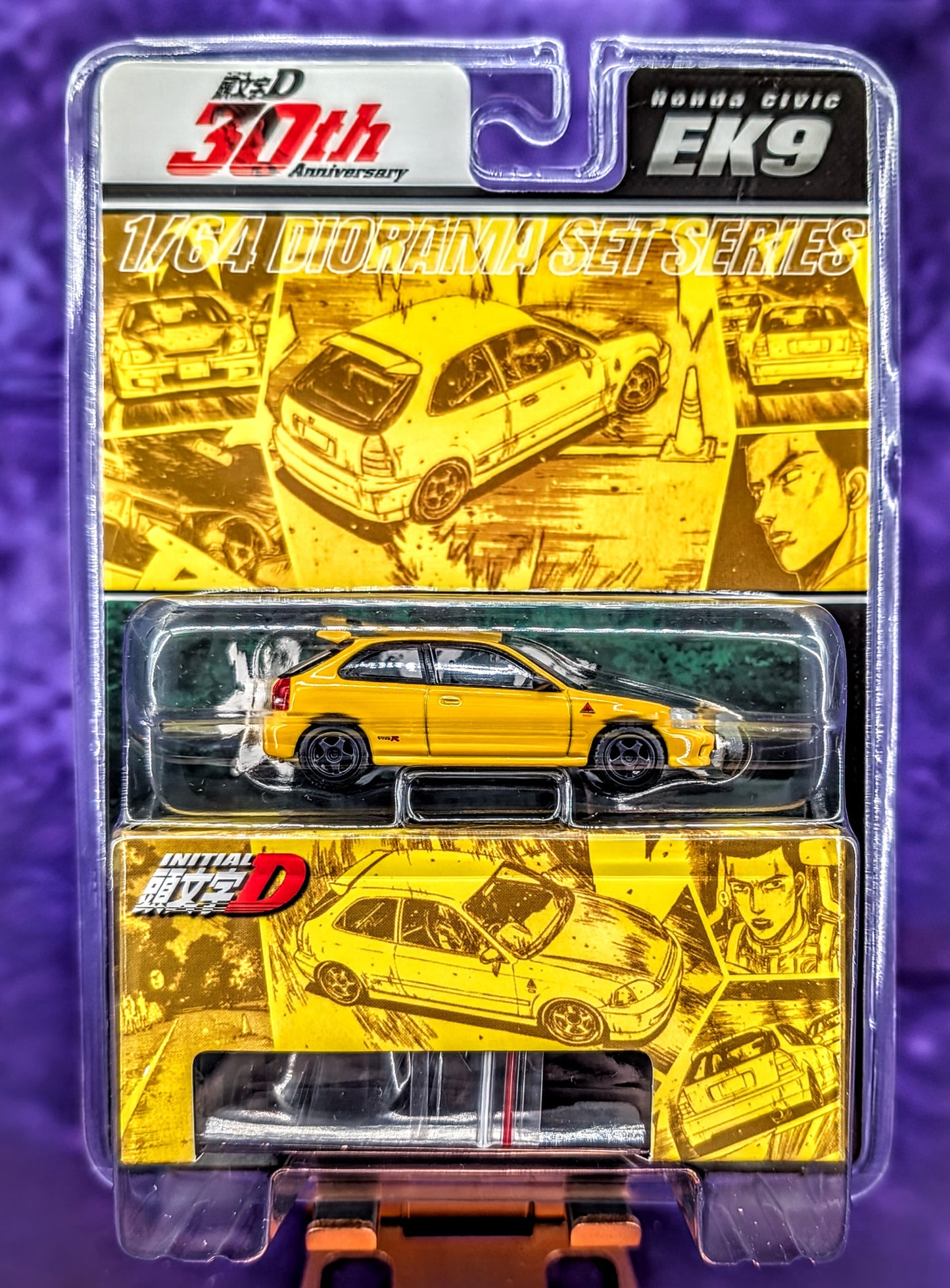 Hobby Japan 1:64 Initial D 30th Anniversary Honda CIVIC (EK9) Todojuku / INITIAL D Tomoyuki Tachi VS Takumi Fujiwara – JDM64