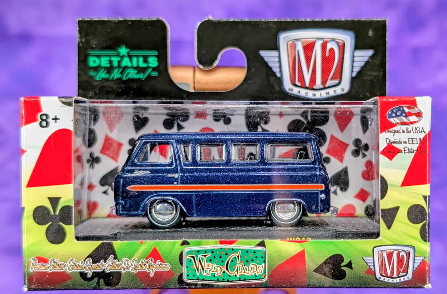 M2 Machines 1965 Ford Falcon Club Wagon - Wild Cards - WC13 16-57