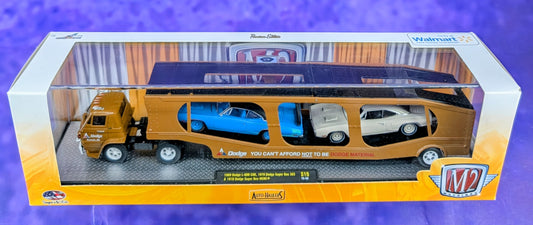 M2 Machines 1969 Dodge L-600 COE, 1970 Dodge Super Bee 383 & 1970 Dodge Super Bee HEMI - Walmart Exclusive - S19 16-02