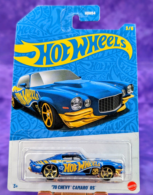 Hot Wheels '70 Chevy Camaro RS - 58th Anniversary Pearl & Chrome