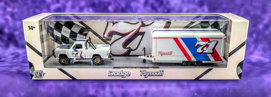 M2 Machines 1974 Dodge W200 Power Wagon & 1971 Plymouth HEMI Cuda - Auto-Haulers