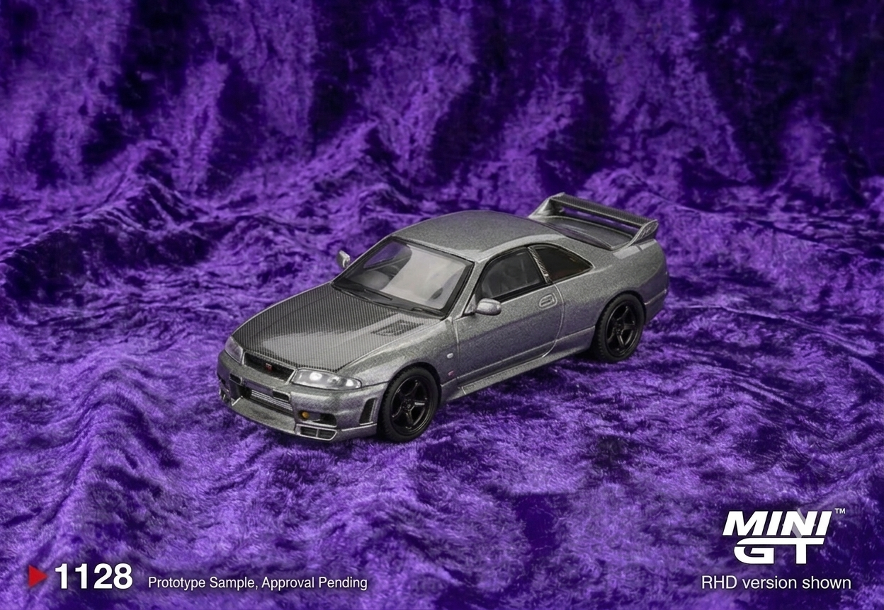 Mini GT NISSAN Skyline GT-R Dark Metal Gray (NISMO BCNR33 CRS Version) – Limited Edition