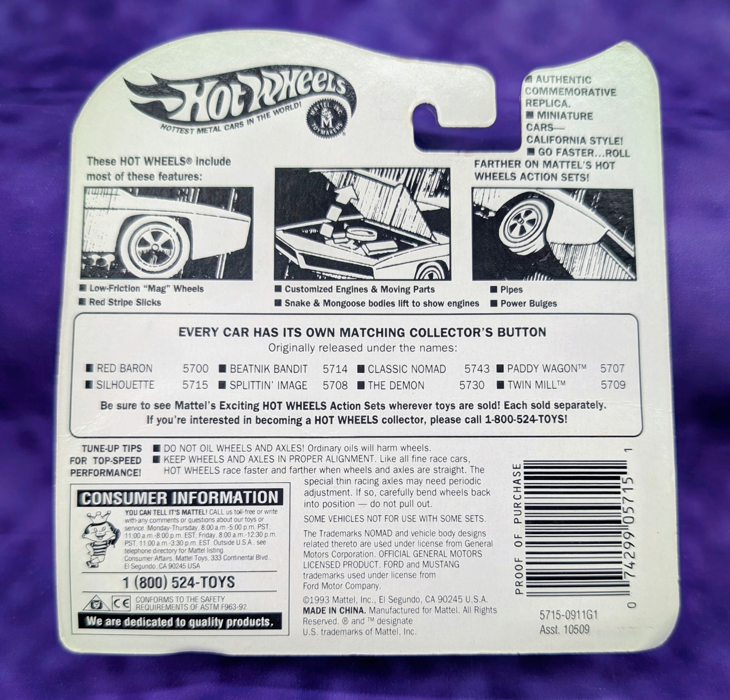 Hot Wheels Silhouette - Vintage Collection