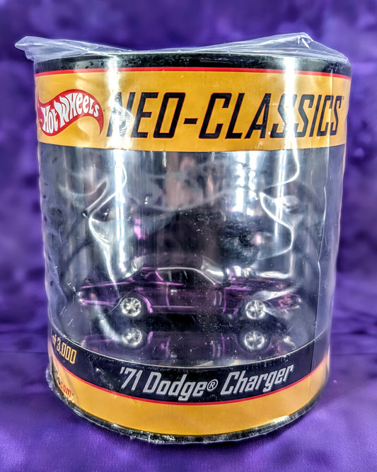 Hot Wheels Neo-Classics '71 Dodge Charger Oil Can - Red Line Club - 1 of 3,000