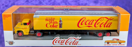M2 Machines 1958 Chevrolet Spartan LCF & 1958 Chevrolet Impala - Coca-Cola - YR01 18-20
