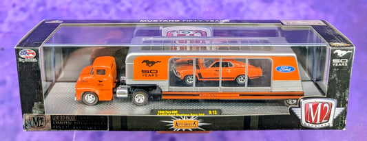 M2 Machines 1956 Ford COE & 1970 Ford Mustang Boss 302 - Mustang Fifty Years - R12 14-12