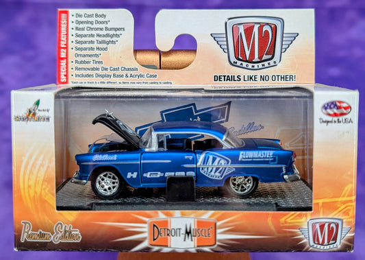 M2 Machines 1955 Chevrolet Bel Air Hardtop Custom - Edelbrock - Flowmaster