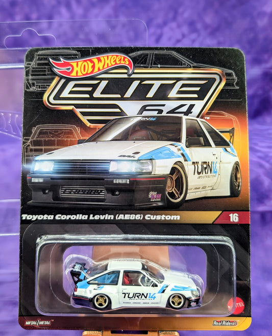 Hot Wheels Toyota Corolla Levin (AE86) Custom- Elite 64 -Turn 14