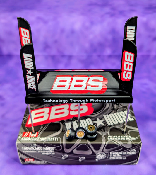 Kaido House x Mini GT 1:64 Kaido House BBS Tent and BBS Wheel Set V1