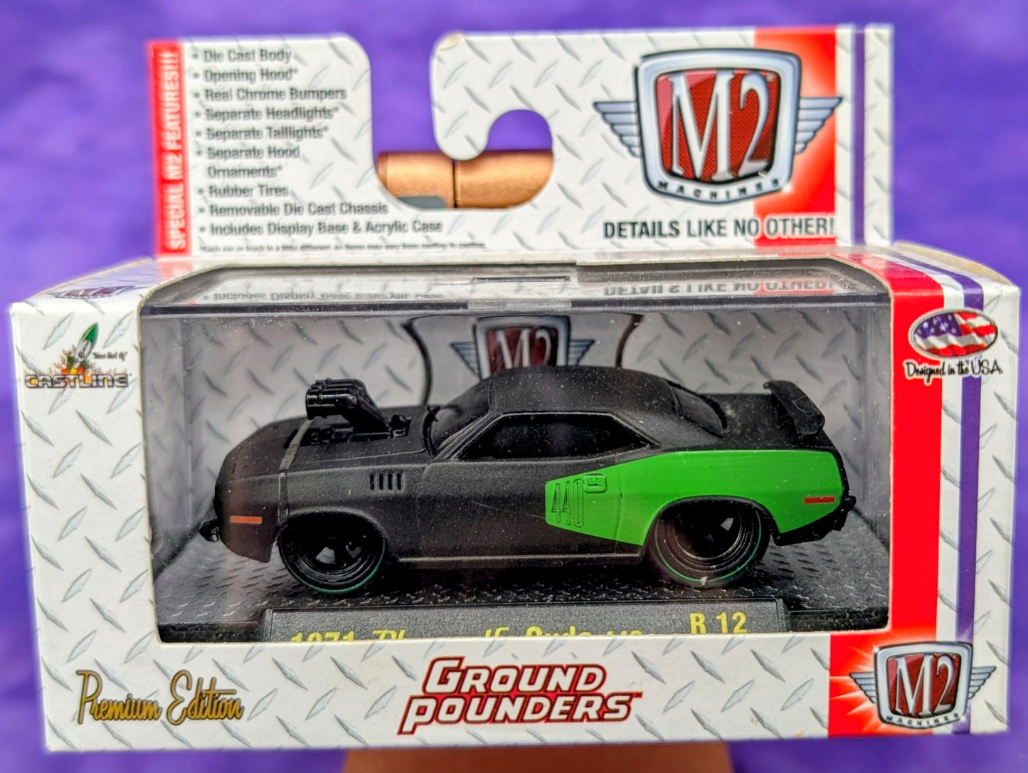 M2 Machines 1971 Plymouth Cuda 440 - R 12 14-05