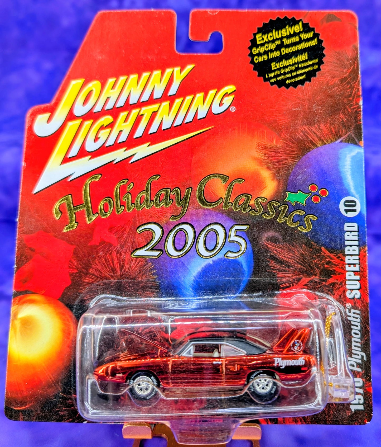 Johnny Lightning 1970 Plymouth Superbird - Holiday Classics 2005 - Ornament Hanger Included