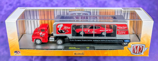M2 Machines 1956 Ford COE & 1970 Ford Torino Cobra - R19 16-06