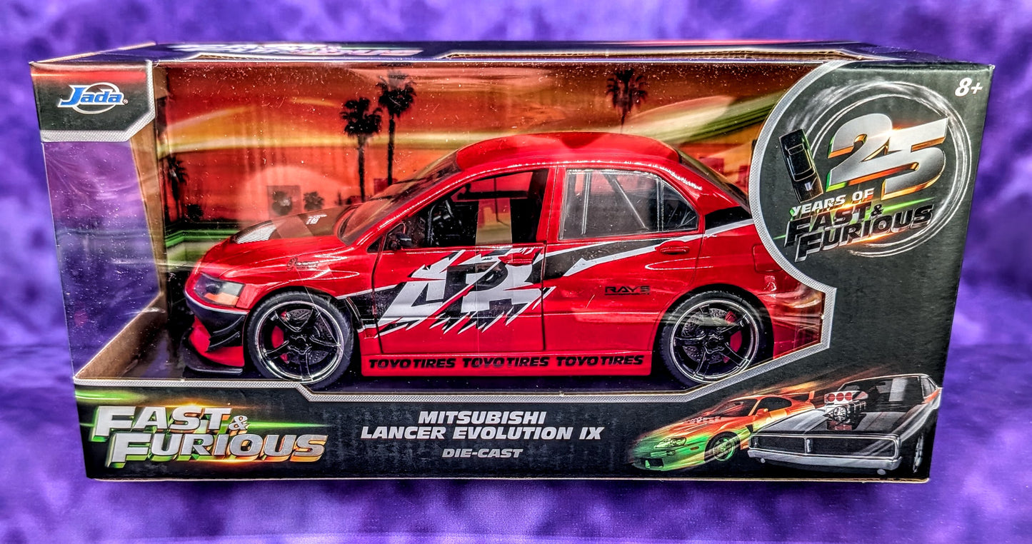 Jada 1:24 Fast & Furious Sean's Mitsubishi Lancer Evolution IX - 25th Anniversary Edition