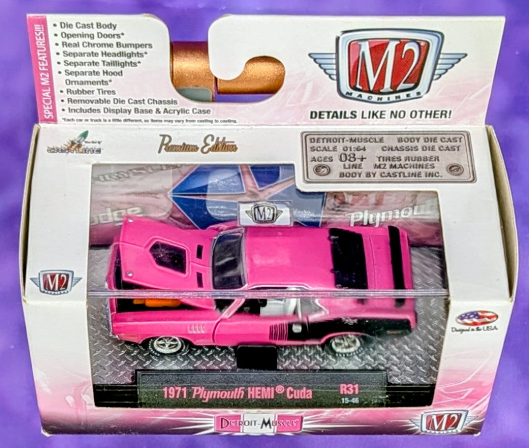 M2 Machines 1971 Plymouth HEMI Cuda - R31 15-46