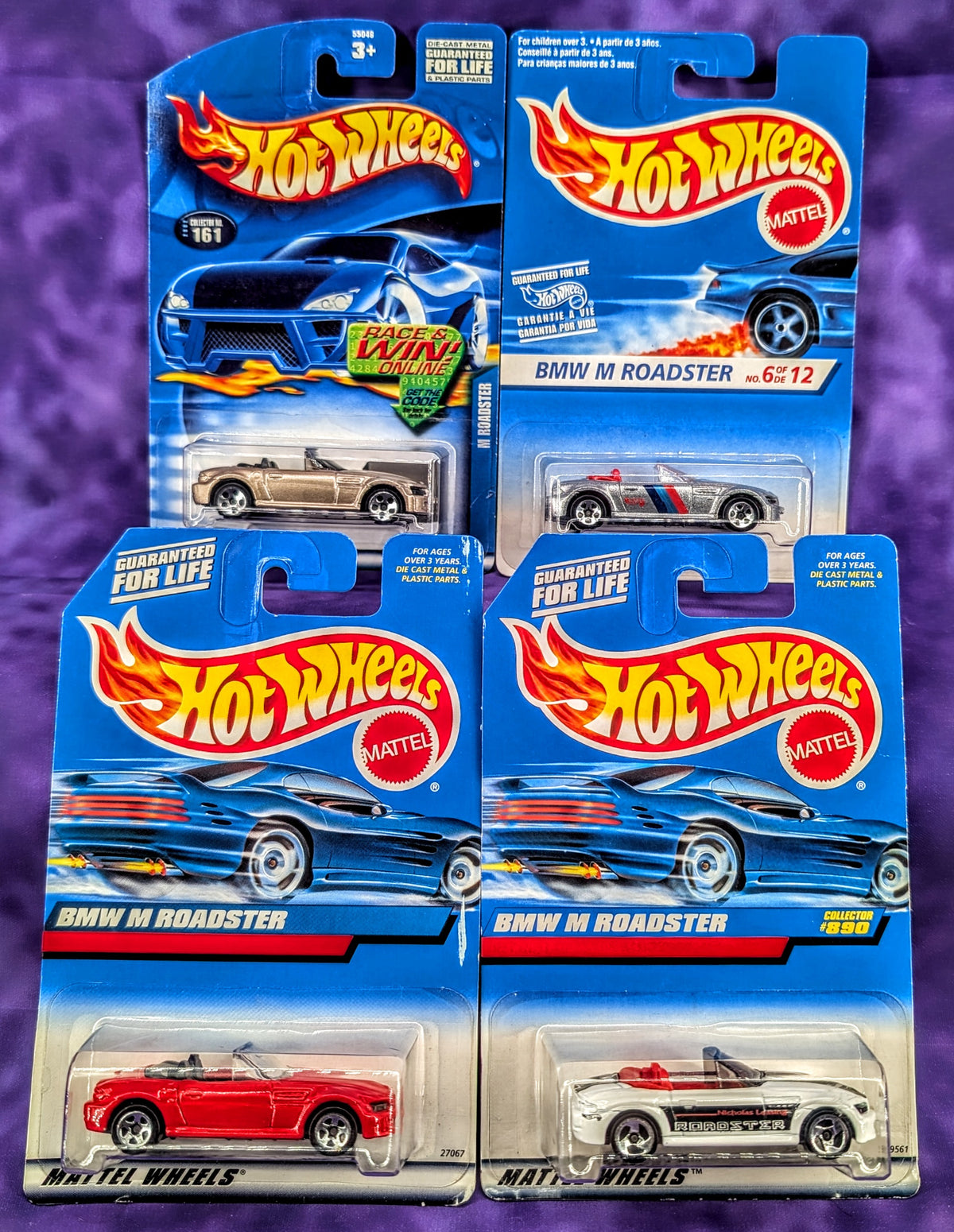 Hot Wheels BMW M Roadster - Lot of 4 - Mainline