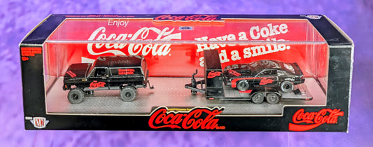M2 Machines 1973 Chevrolet® Cheyenne Super 10 4X4 & 1985 Chevrolet® Camaro® IROC-Z - Coca-Cola - TWO7 20-18
