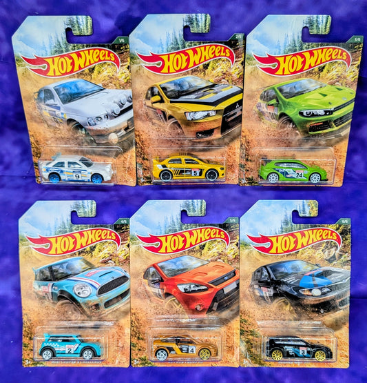 Hot Wheels Rallye Series Set of 6 - 2019 Silver Series