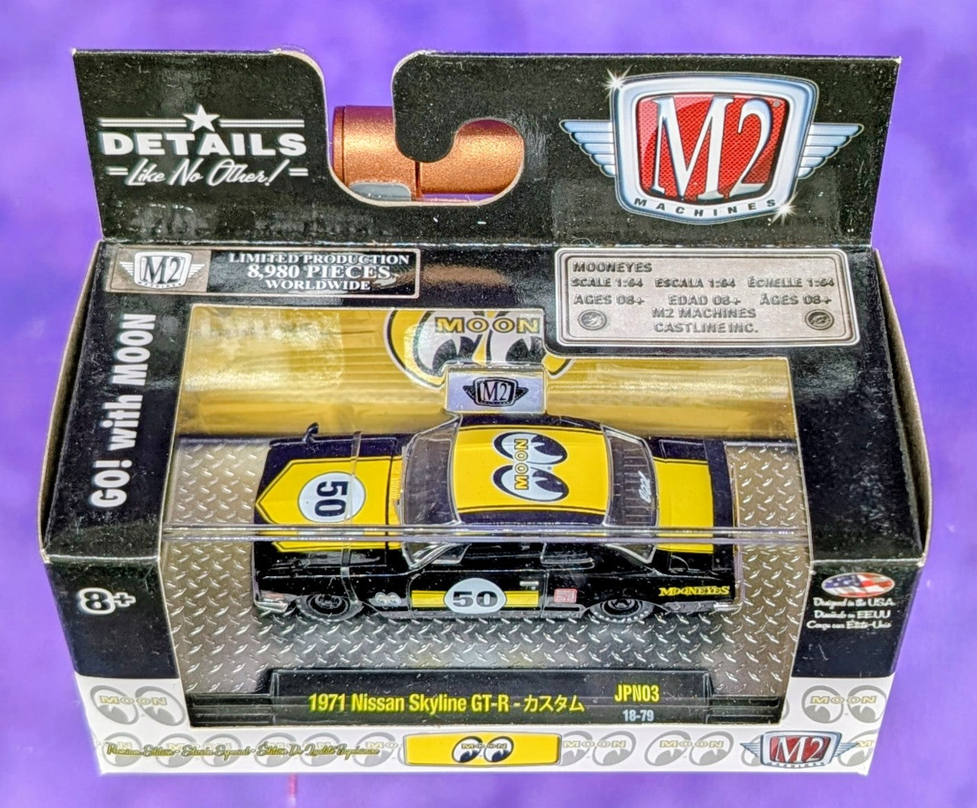 M2 Machines 1971 Nissan Skyline GT-R - カスタム - Mooneyes - JPN03 18-79