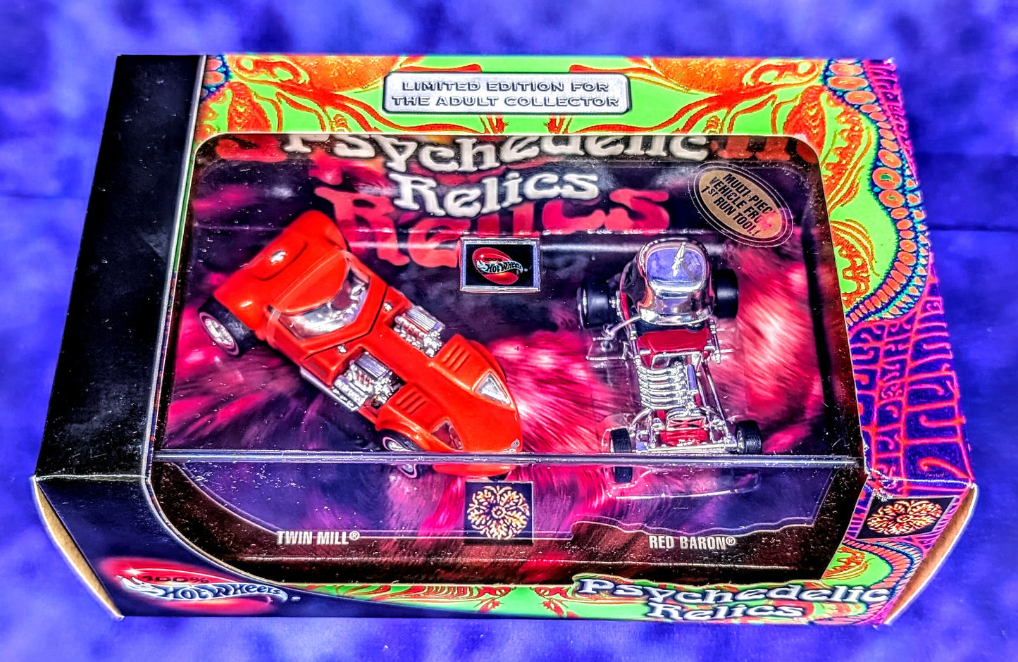 Hot Wheels Psychedelic Relics Twin Mill and Red Barron Set - 2003 Premium