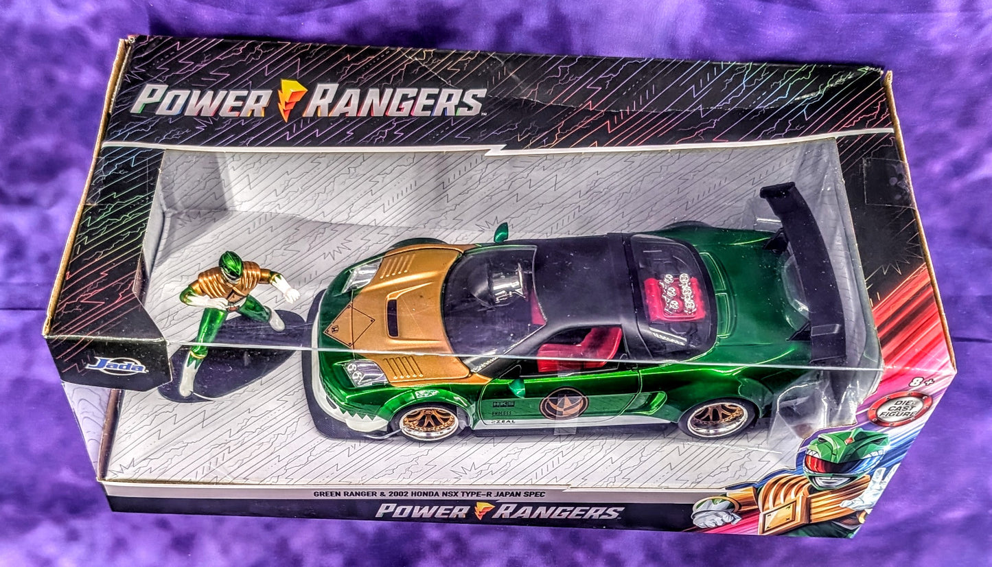 Jada Power Rangers Green Ranger & 2002 Honda NSX Type-R Japan Spec - 1:24 Scale