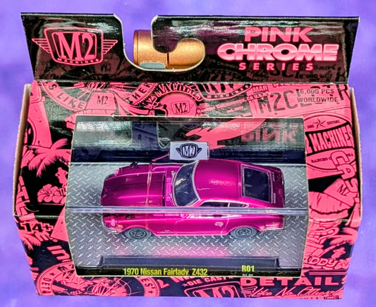 M2 Machines 1970 Nissan Fairlady Z432 - Pink Chrome Series - R01 24-01