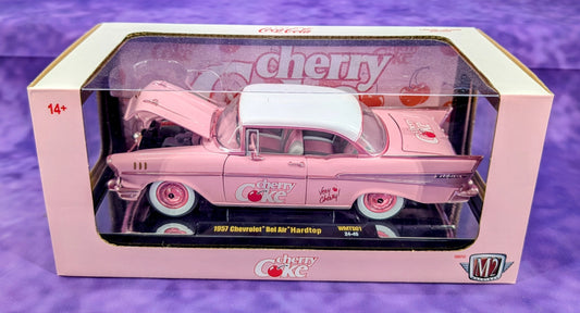 M2 Machines CHASE 1957 Chevrolet Bel Air Hardtop Cherry Coke 1/750, 1/24 Scale #WMTS01 24-45 - See Description