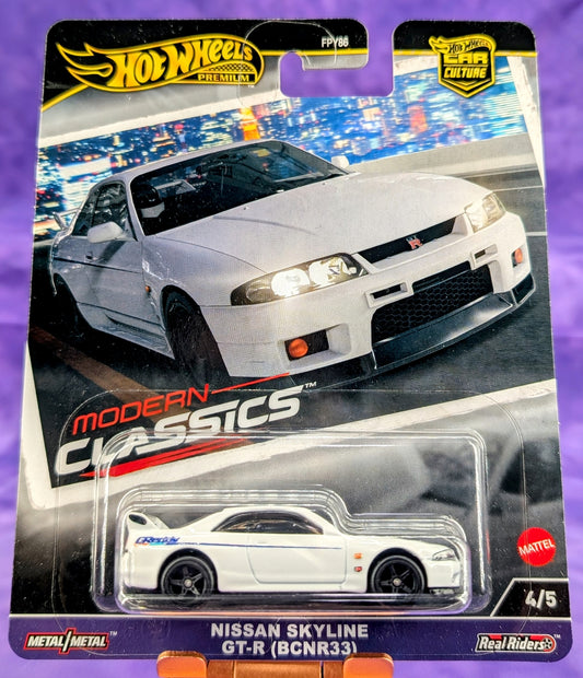 Hot Wheels Nissan Skyline GT-R (BCNR33) GReddy - Modern Classics - Car Culture -Premium