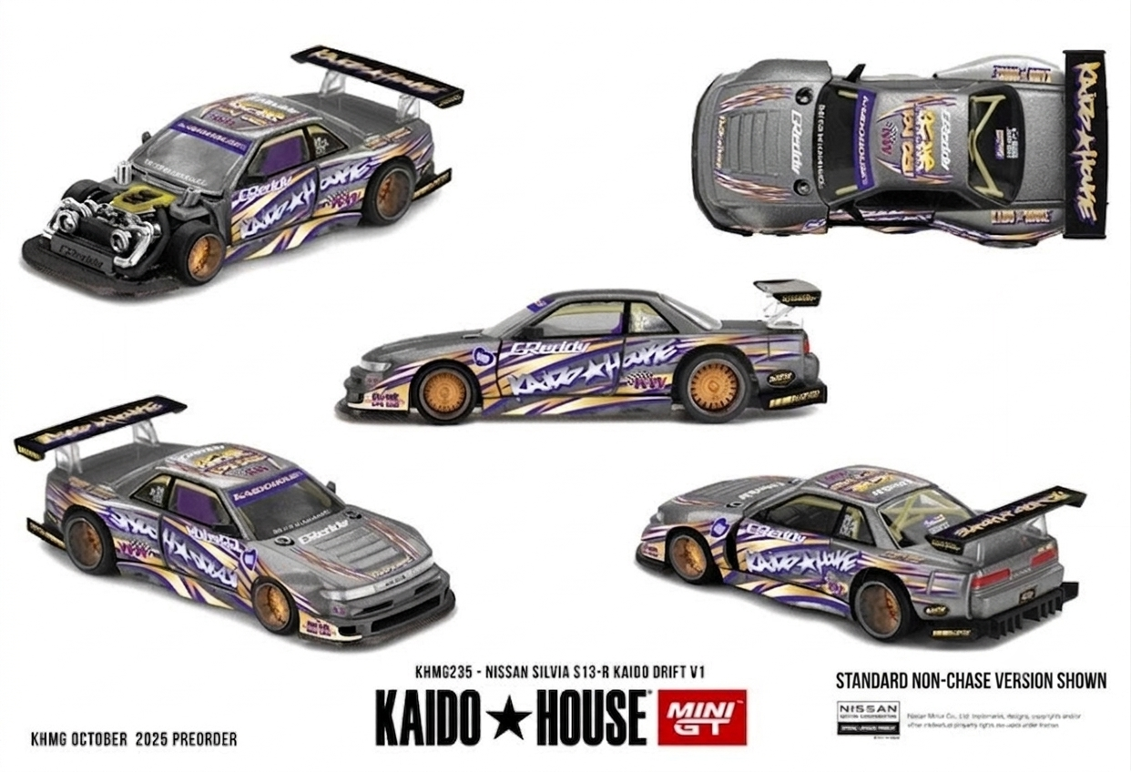 CHASE! Kaido House Nissan Silvia S13-R Kaido Drift V1 - Raw Chase Edition- #235