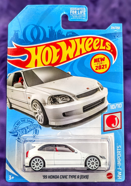 Hot Wheels '99 Honda Civic Type R (EK9) - HW J-Imports - Mainline