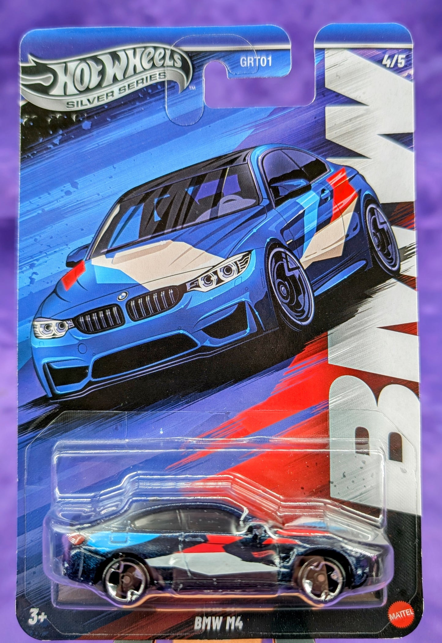 Hot Wheels BMW Silver Label Set of 5 cars- w/ "Unofficial Chase" M5 w/ Metal Chassis