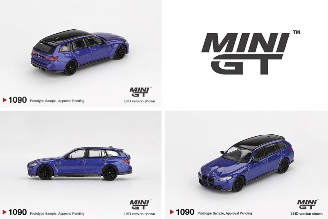 Mini GT BMW M3 Competition Touring - Portimao Blue Metallic - #1090