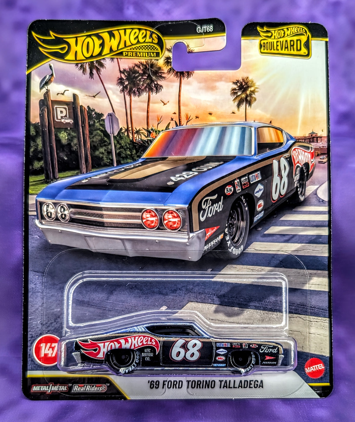 Hot Wheels '69 Ford Torino Talladega - Boulevard #147 - Premium