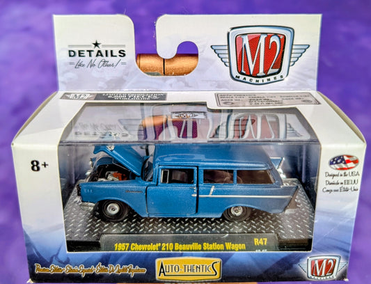M2 Machines 1957 Chevrolet 210 Beauville Station Wagon - R47 18-15
