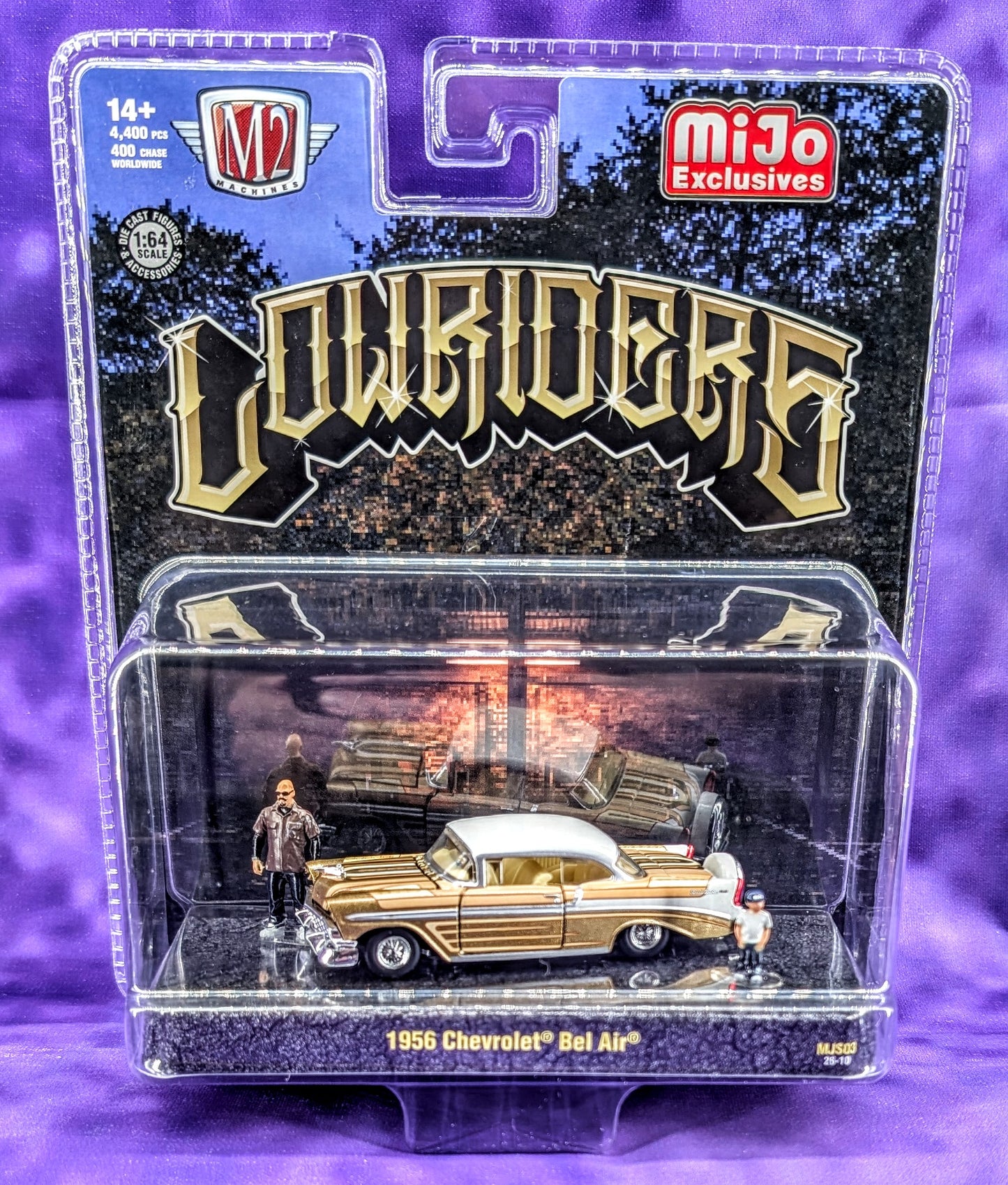 M2 Machines 1956 Chevrolet Bel Air - Lowriders Diorama - Hobby Exclusive