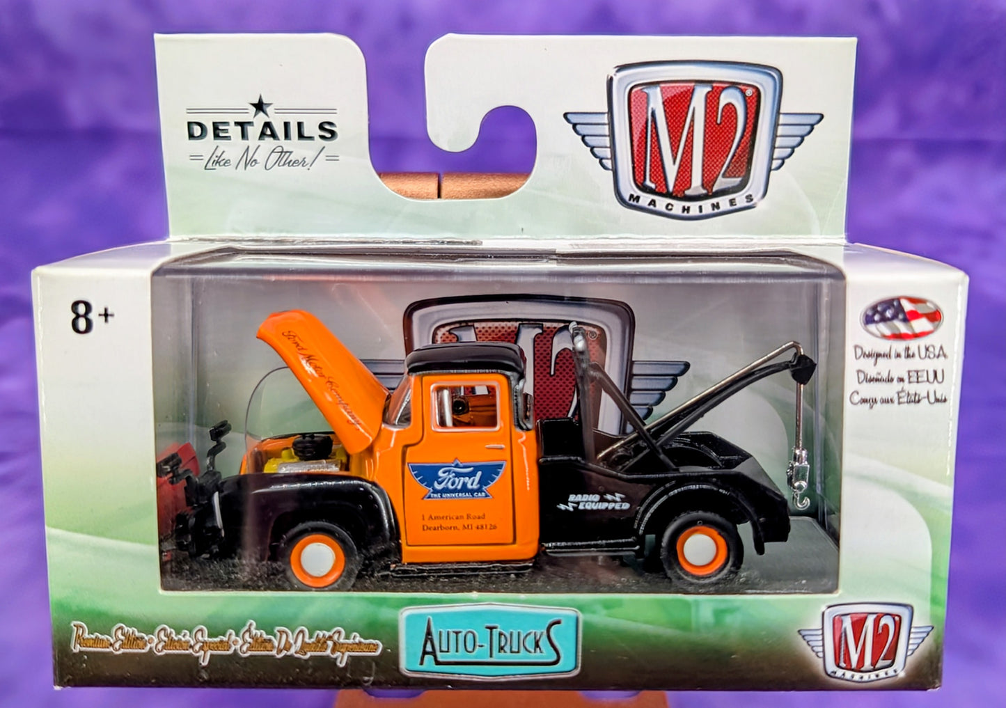 M2 Machines 1956 Ford E-100 Tow Truck - R44 17-54