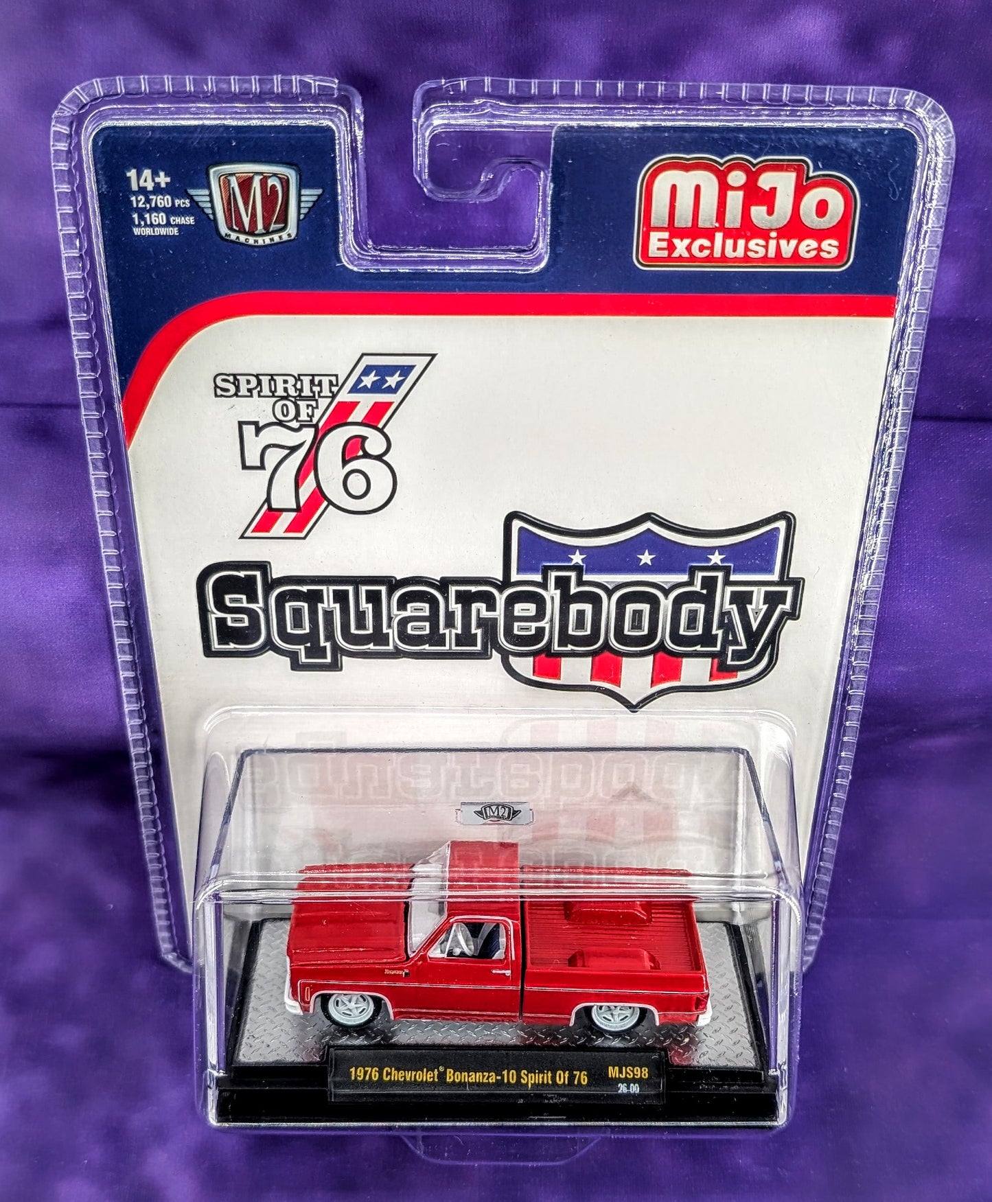 CHASE M2 Machines MiJo Exclusives 1976 Chevrolet Bonanza-10 - Spirit of '76 - Red