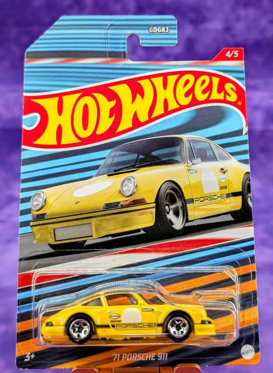 Hot Wheels '71 Porsche 911 Racing Circuit Series 4/5, Walmart Exclusive Silver Series
