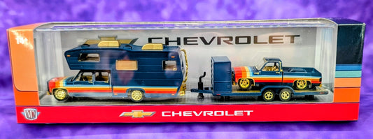 CHASE M2 Machines 1975 Chevrolet Cheyenne Super 30 Camper & 1978 Chevrolet C10 Silverado - 1 of 750 - Auto-Haulers