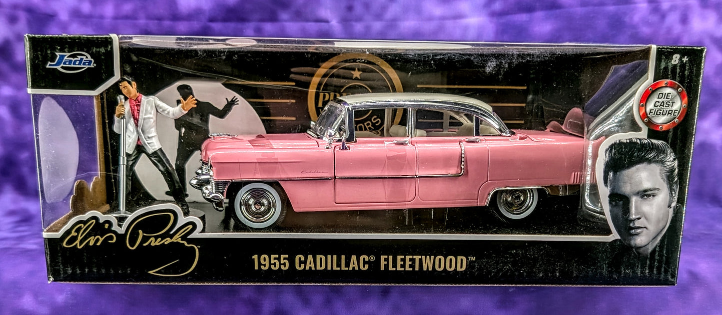 Jada Elvis Presley & 1955 Cadillac Fleetwood - 1:24 Scale