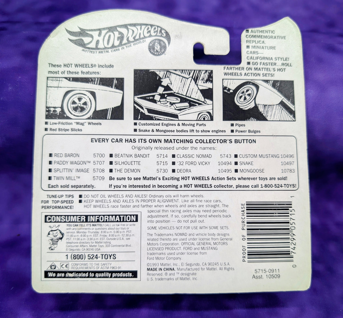 Hot Wheels Silhouette - Vintage Collection