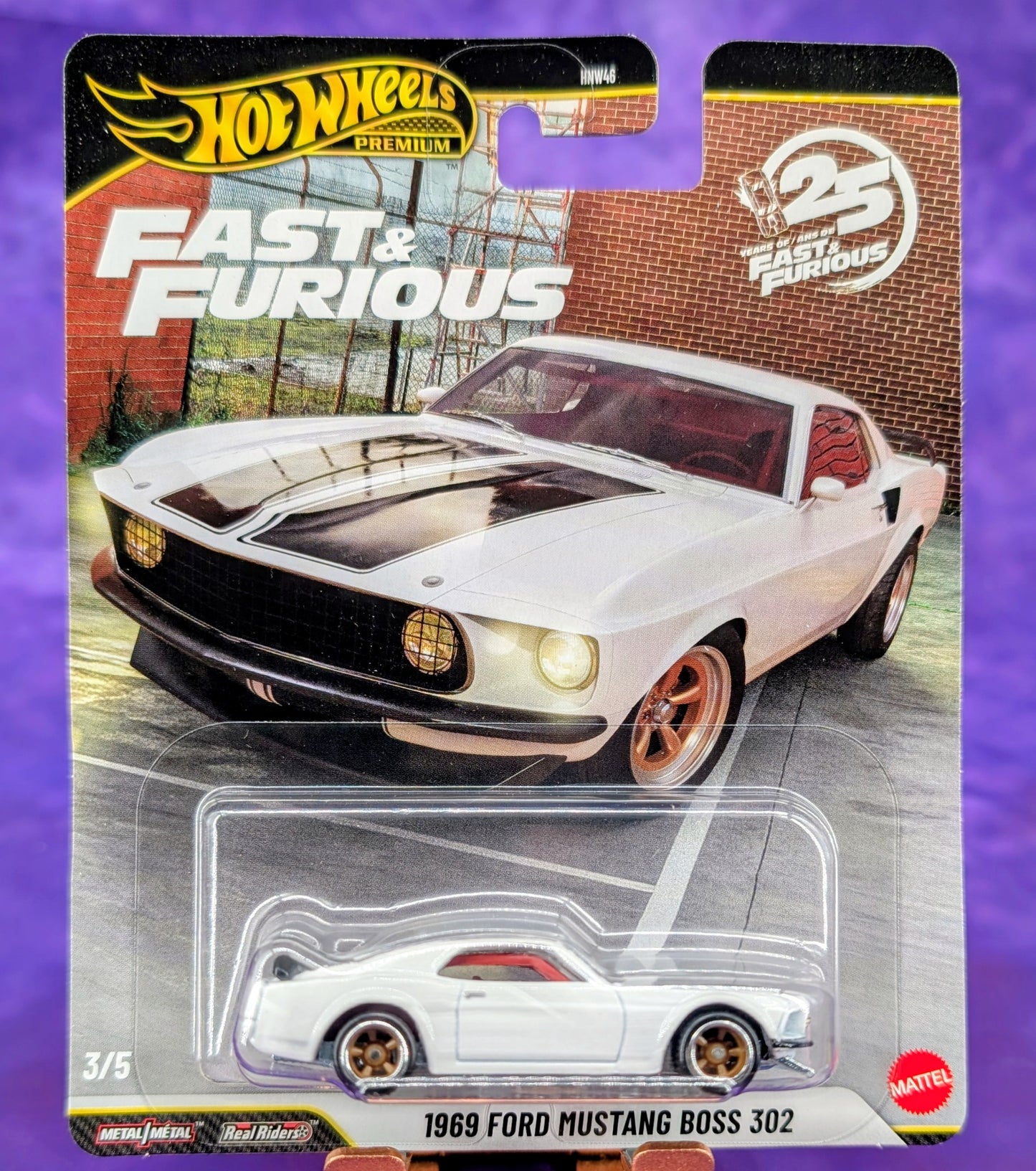 Hot Wheels 1969 Ford Mustang BOSS 302 - Fast & Furious 25th Anniversary - Premium