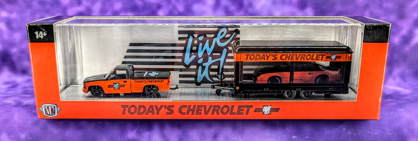 M2 Machines 1992 Chevrolet C1500 SS 454 & 1985 Chevrolet Camaro IROC-Z - Auto-Haulers