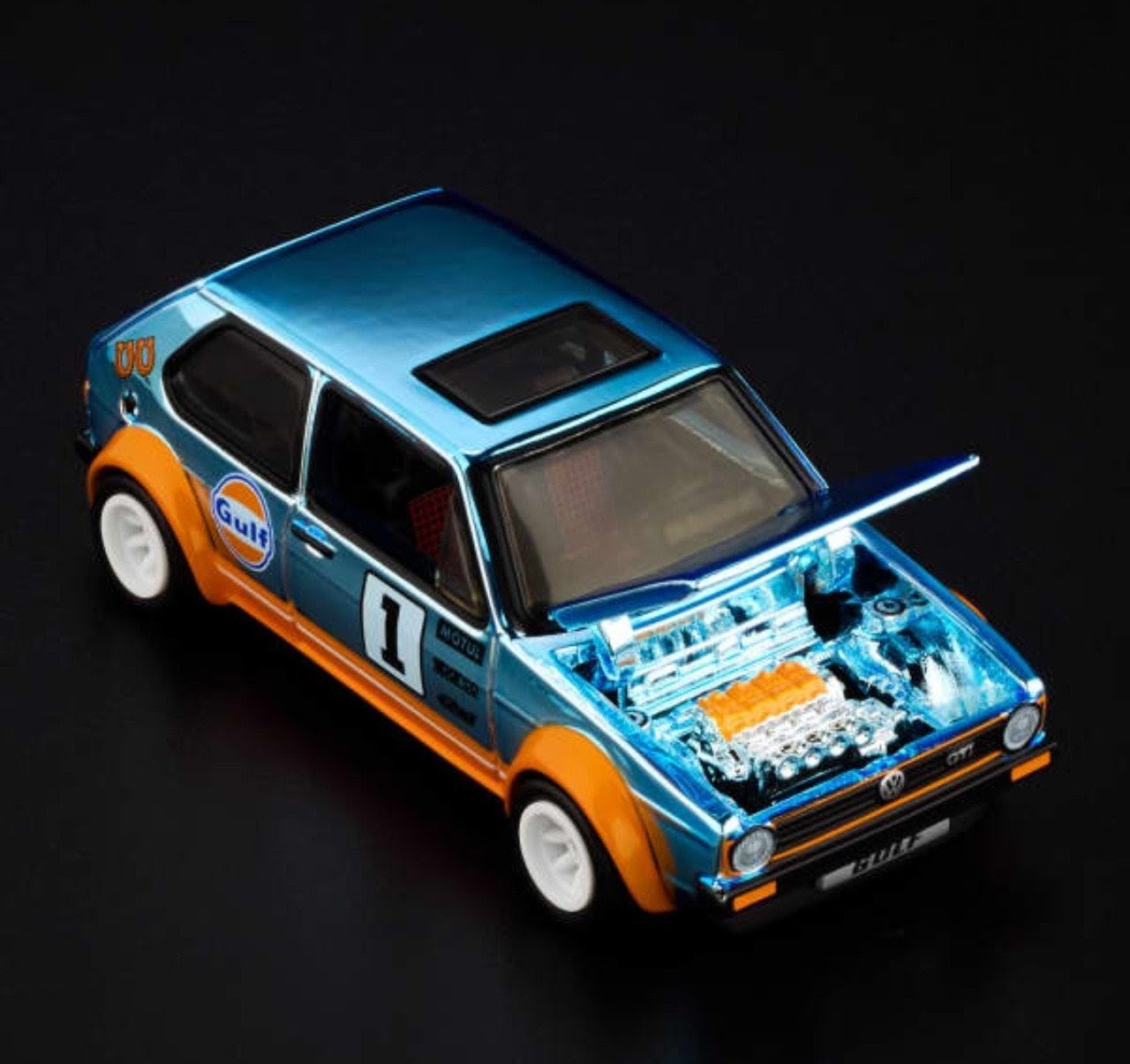 Hot Wheels RLC GULF 1976 Volkswagen Golf Mk1 GTI - Red Line Club