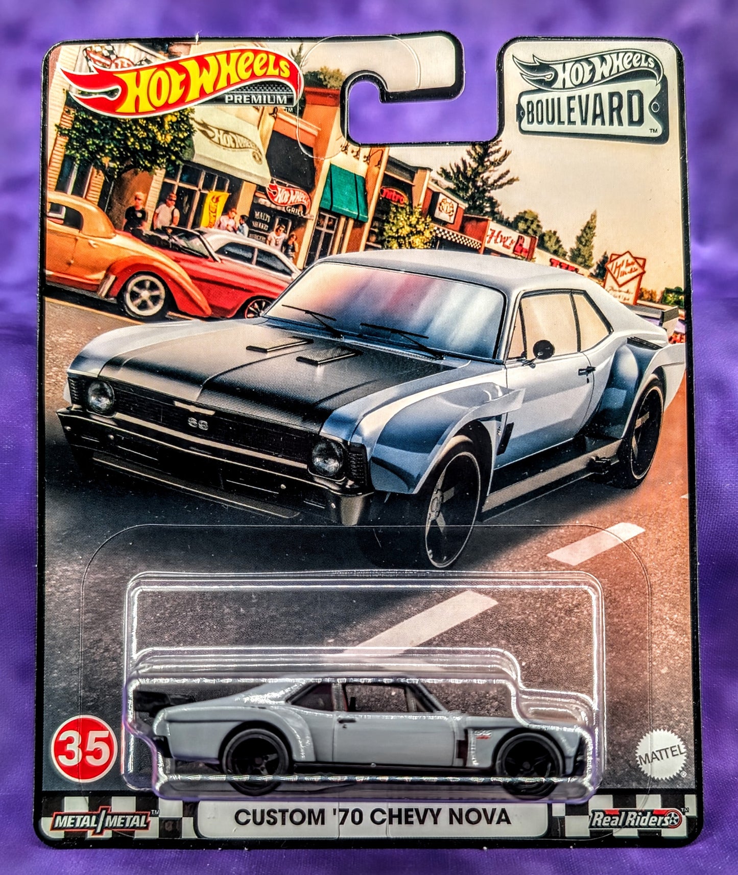 Hot Wheels Custom '70 Chevy Nova - Boulevard #35 - Premium