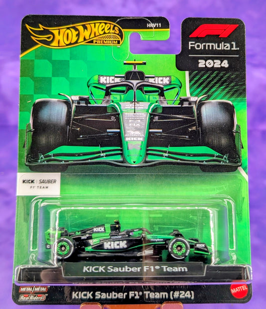 Hot Wheels KICK Sauber F1 Team #24 - Zhou Guanyu - F1 Racing Premium