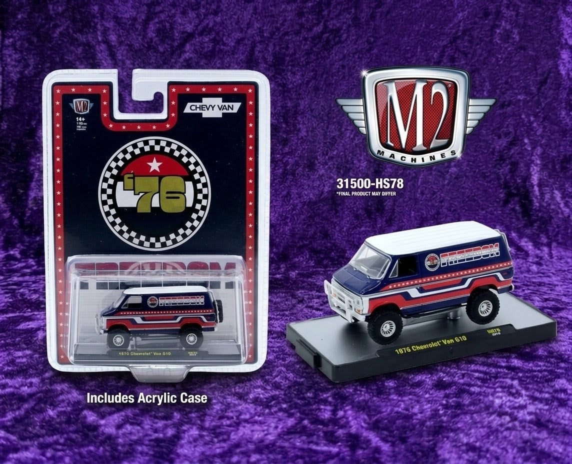 M2 Machines 1976 Chevrolet Van G10 4x4 - Freedom '76