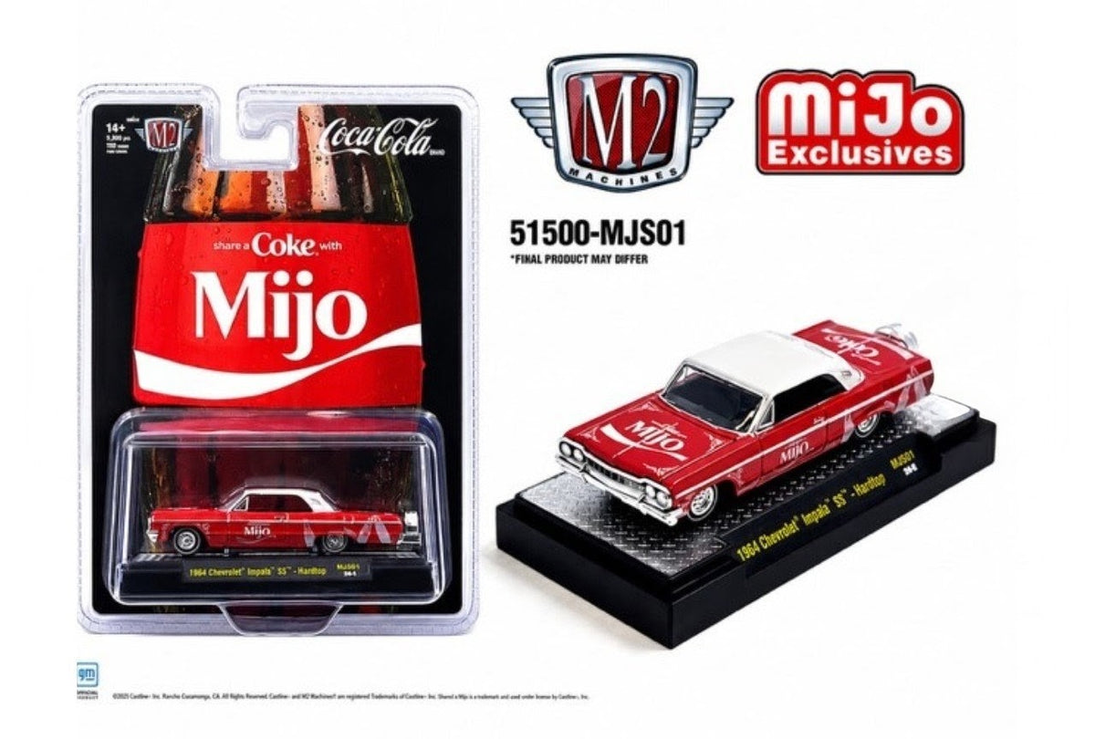 M2 Machines 1964 Chevy Impala SS - MiJo Exclusives Coca-Cola
