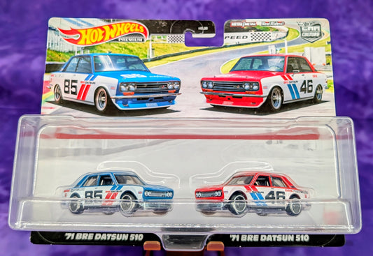 Hot Wheels '71 BRE Datsun 510 - Two Pack - Premium